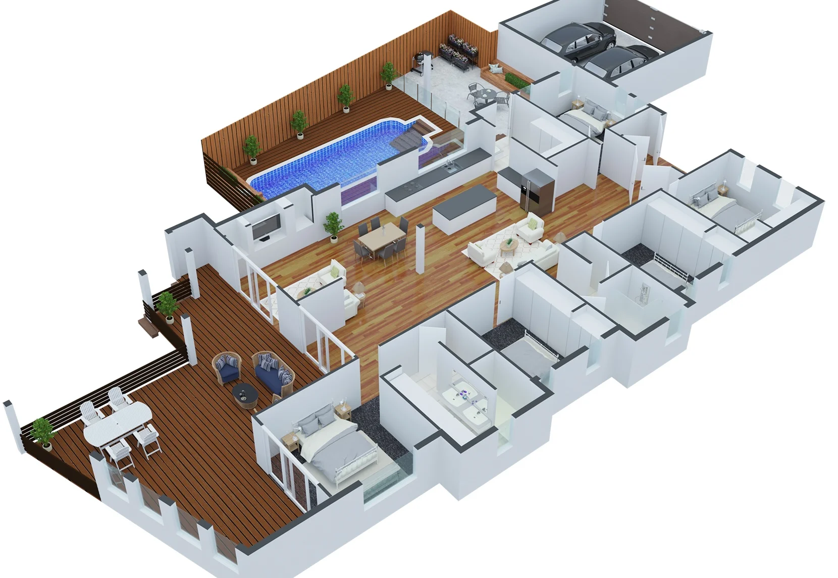 3d Floor Plan 2 After