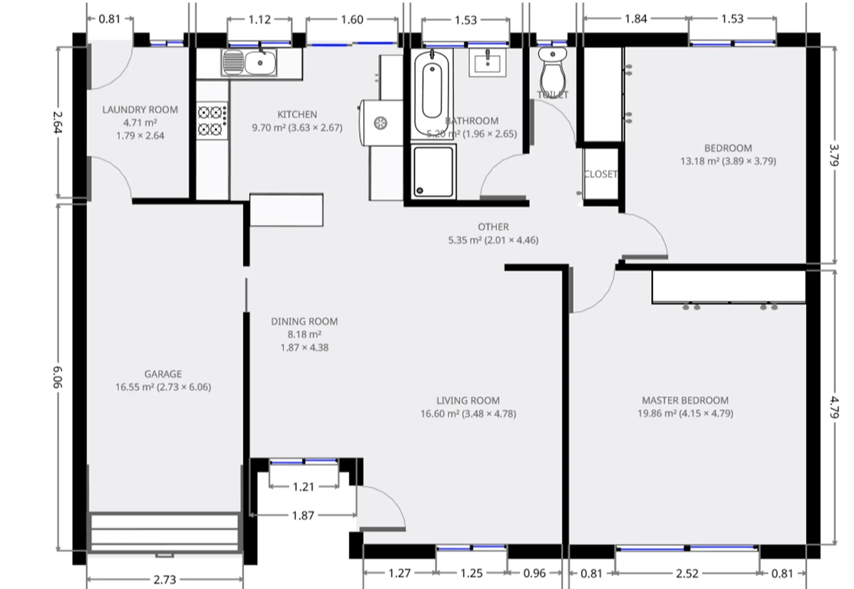 3d Floor Plan 3 Before